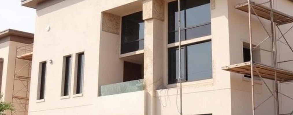 مقاول بناء وتشطيب في السعودية ينفذ مشروعًا سكنيًا حديثًا